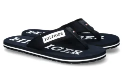 Herren Tommy Hilfiger Herren- Zehentrenner PATCH BEACH SANDAL desert sky