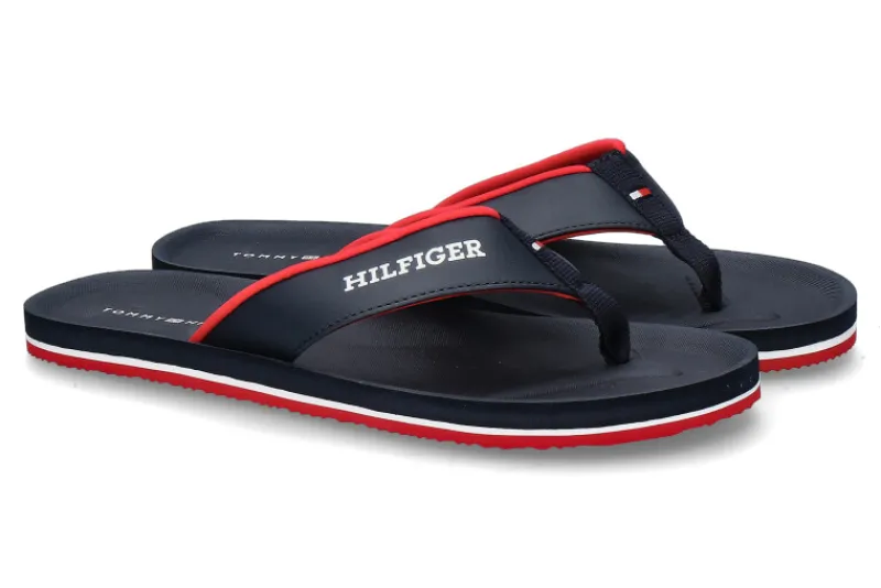 Herren Tommy Hilfiger Herren- Zehentrenner BEACH SANDAL desert sky