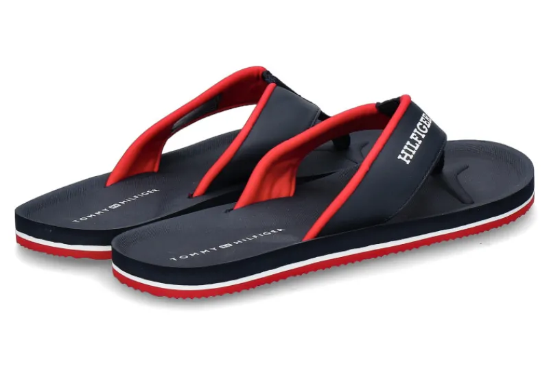 Herren Tommy Hilfiger Herren- Zehentrenner BEACH SANDAL desert sky