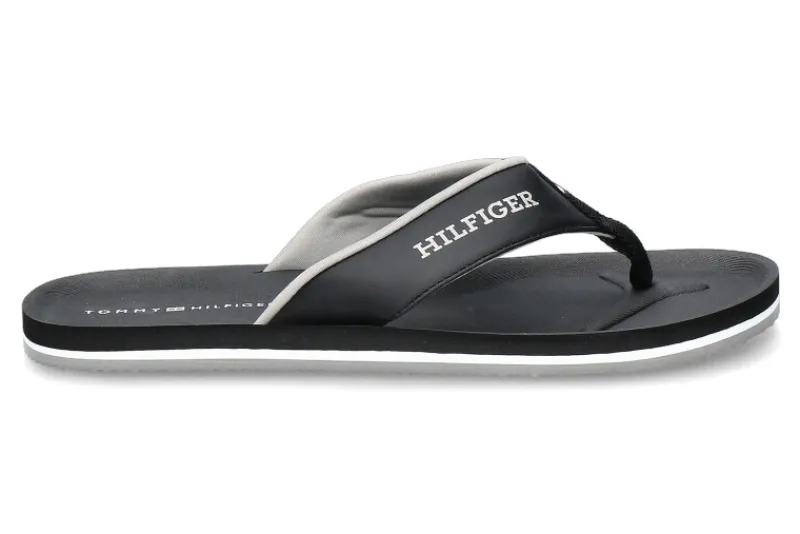 Herren Tommy Hilfiger Zehentrenner BEACH SANDAL black