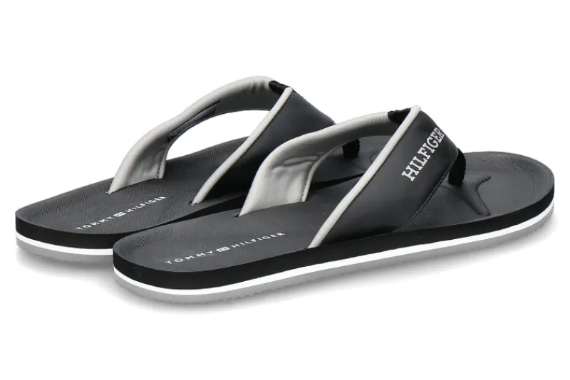 Herren Tommy Hilfiger Zehentrenner BEACH SANDAL black