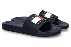 Herren Tommy Hilfiger Tommy Jeans by Herren- Pantolette POOL SLIDE dark night navy