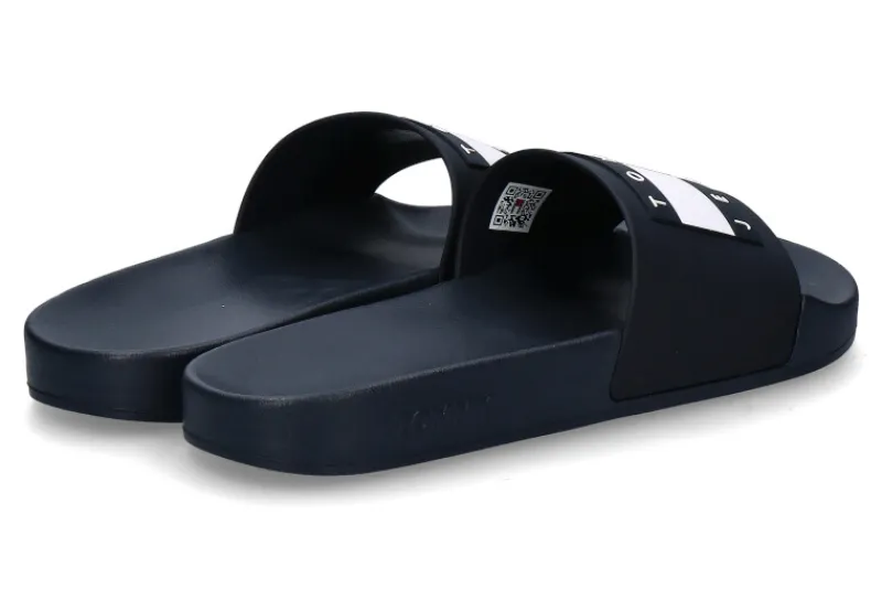 Herren Tommy Hilfiger Tommy Jeans by Herren- Pantolette POOL SLIDE dark night navy