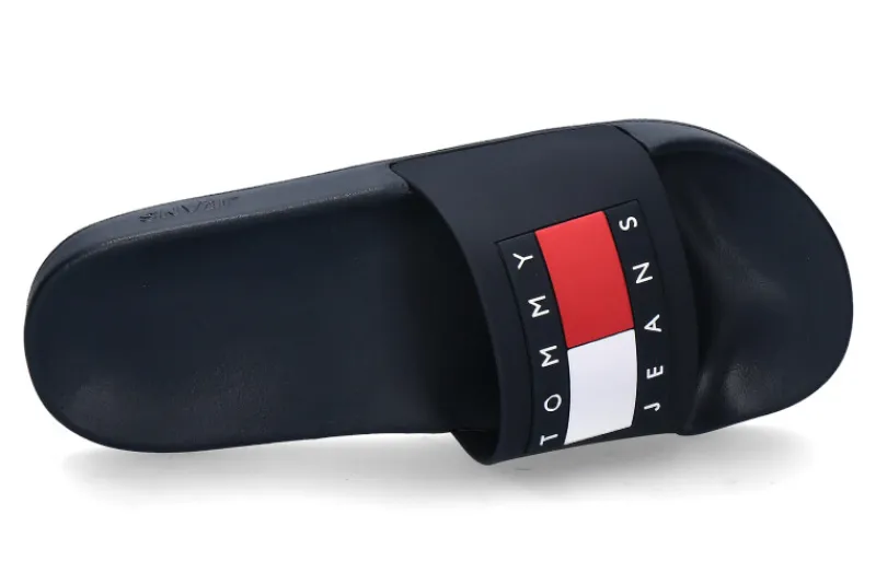 Herren Tommy Hilfiger Tommy Jeans by Herren- Pantolette POOL SLIDE dark night navy
