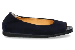 Damen Truman's Peeptoe CAMOSCIO NERO BLU