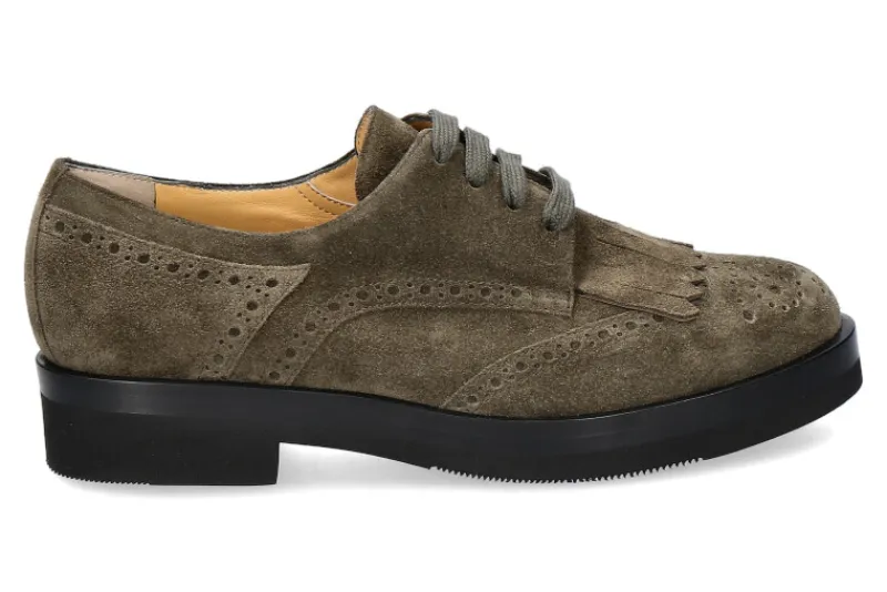 Damen Truman's Schnürschuh 8573 LONDON- lodengrün