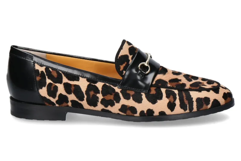 Damen Truman's Slipper PONY LEOPARD SPAZZ. NERO