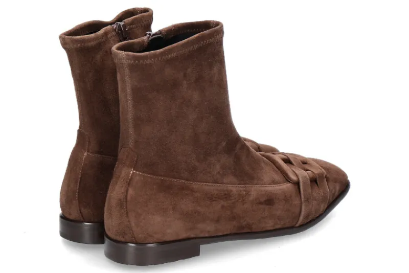 Damen Truman's Stiefelette CAMOSCIO BRUCIATO STRETCH- dunkelbraun