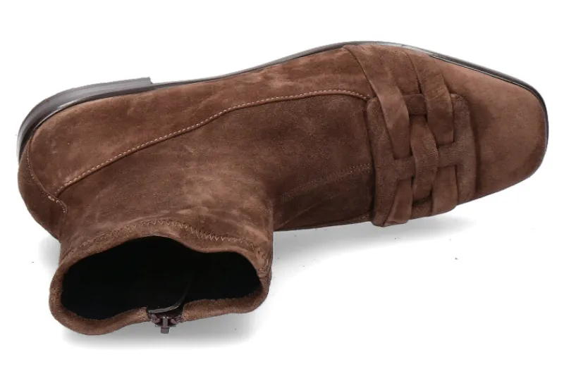 Damen Truman's Stiefelette CAMOSCIO BRUCIATO STRETCH- dunkelbraun