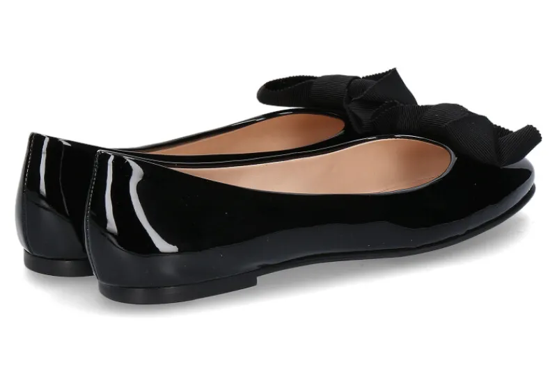 Damen Unützer Ballerina CALZATURE DONNA VERNICE NERA (39)