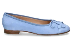 Damen Unützer Ballerina FARFALLA CAMOSCIO CIELO