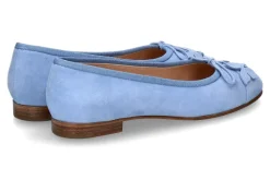 Damen Unützer Ballerina FARFALLA CAMOSCIO CIELO