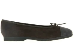 Damen Unützer Ballerina gefüttert CAMOSCIO MORO ANTHRAZIT (40)