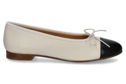 Damen Unützer Ballerina NAPPA CLASSIC- latte/ black