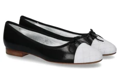 Damen Unützer Ballerina NAPPA NERA / NAPPA BIANCA