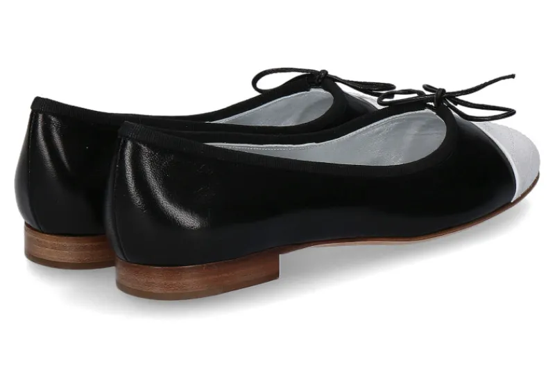 Damen Unützer Ballerina NAPPA NERA / NAPPA BIANCA