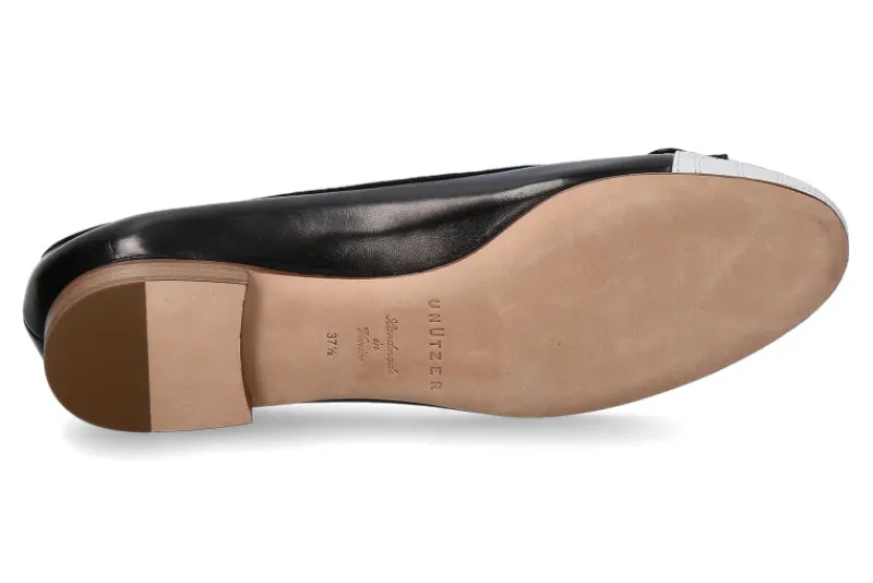 Damen Unützer Ballerina NAPPA NERA / NAPPA BIANCA