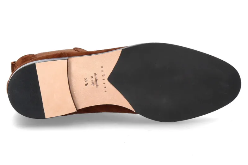 Damen Unützer Chelsea Boot 47 COGNAC CAMOSCIO- braun