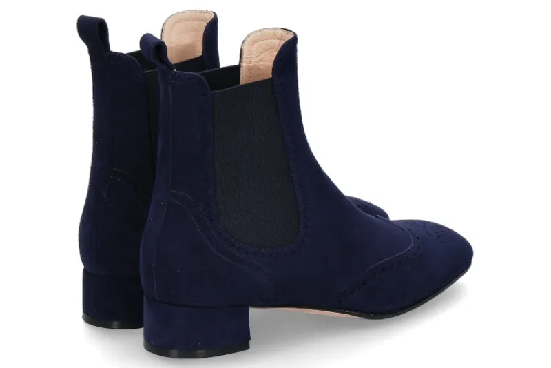 Damen Unützer Chelsea Boot CAMOSCIO NAVY