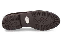 Damen Unützer Mokassin gefüttert VELOUR MORO- braun