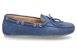 Damen Unützer Mokassin VELOUR- 61 light blue/hellblau