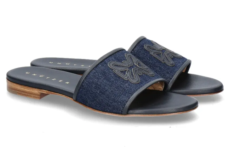Damen Unützer Pantolette DENIM 63- navy