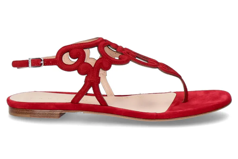 Damen Unützer Sandale VELOUR ROSSO