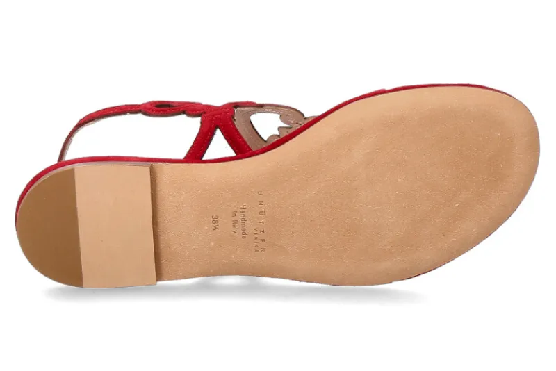Damen Unützer Sandale VELOUR ROSSO
