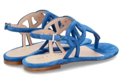 Damen Unützer Sandale VELOURS AZURRO- blau