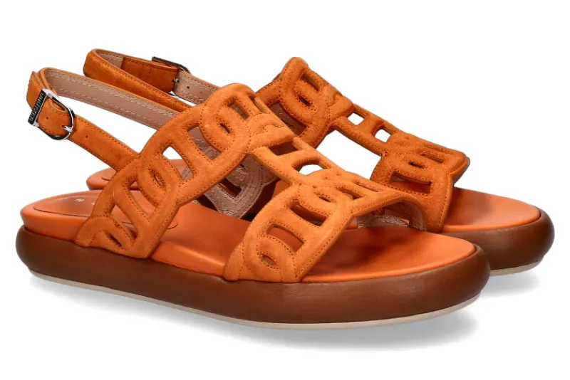 Damen Unützer Sandale VELOURS MOUSSE CUOIO