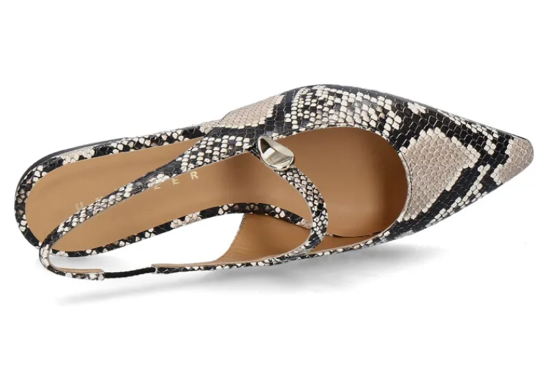 Damen Unützer Slingbacks PITONE STAMPATO- 130 roccia