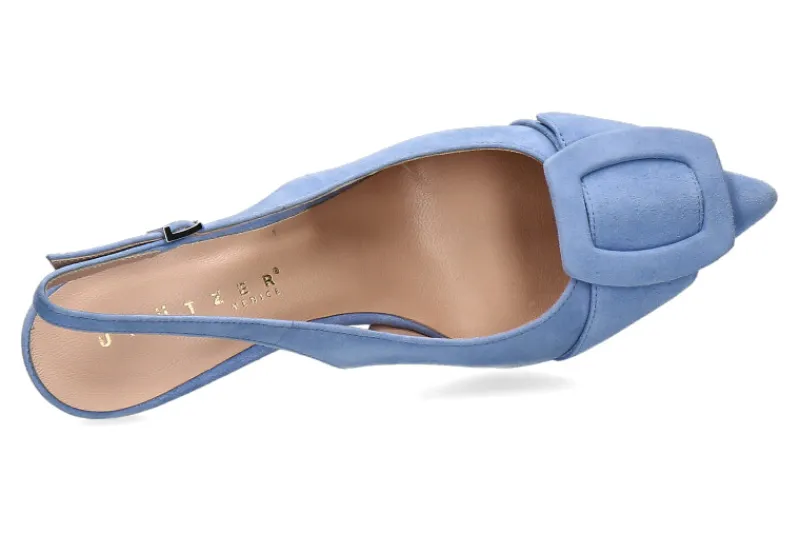 Damen Unützer Slingpumps CAMOSCIO CIELO