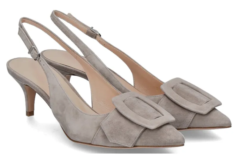 Damen Unützer Slingpumps CAMOSCIO ELEPHANTE