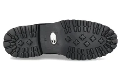 Damen Unützer Slipper gefüttert CAMOSCIO NERO AGNELLO NUTRIA