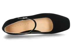 Damen Unützer Spangenballerina CAMOSCIO- black/schwarz