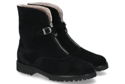 Damen Unützer Stiefelette gefüttert CAMOSCIO NERO