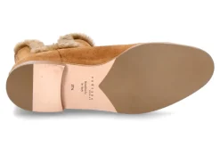 Damen Unützer Stiefelette gefüttert CAMOSCIO BRANDY AGNELLO NOCE