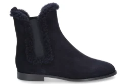 Damen Unützer Stiefelette warmgefüttert CAMOSCIO NAVY AGNELLO NAVY