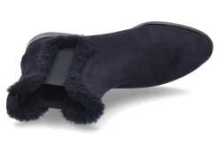 Damen Unützer Stiefelette warmgefüttert CAMOSCIO NAVY AGNELLO NAVY