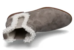 Damen Unützer Stiefelette warmgefüttert CAMOSCIO ELEPHANTE AGNELLO LATTE