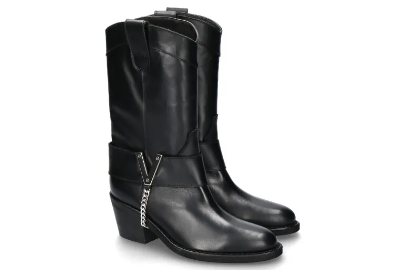 Damen Via Roma 15 Cowboy Boots 4005 VENICE- schwarz