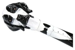 Damen Walking Sticks Schuhanzieher BLACK WHITE DOG